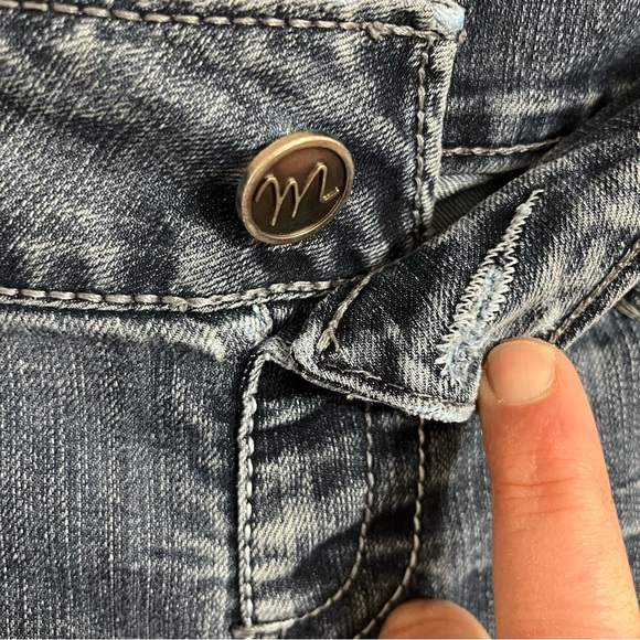 MAURICES DARK WASH DENIM PULL-ON JEGGING JEANS WOMENS SIZE SMALL REGULAR - Picture 3 of 10